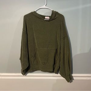 NWOT Pink Lily Ribbed Hoodie | Size: Small